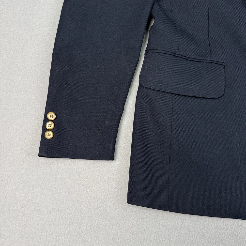Vintage Panatela Levis Blazer Mens 40L Navy Blue Sport Coat Jacket 2 Button USA‎